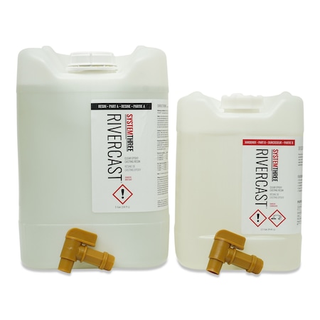 System Three Resins RiverCast Epoxy Resin, 7.5 Gallon Kit 0570K58